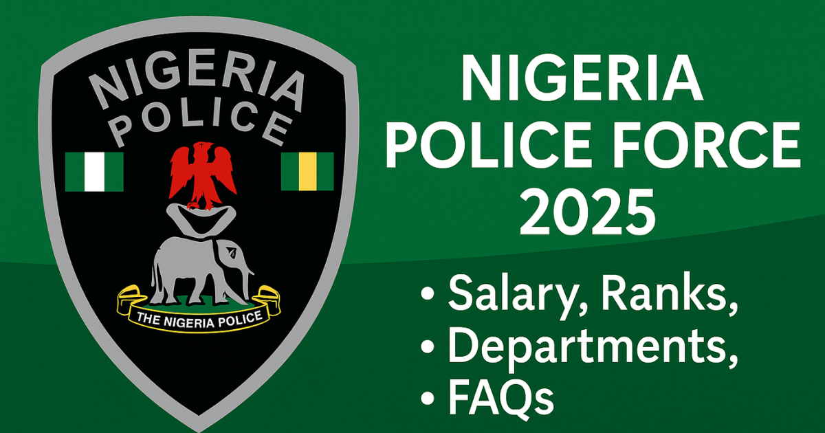 Nigeria Police salary, ranks, departments, recruitment