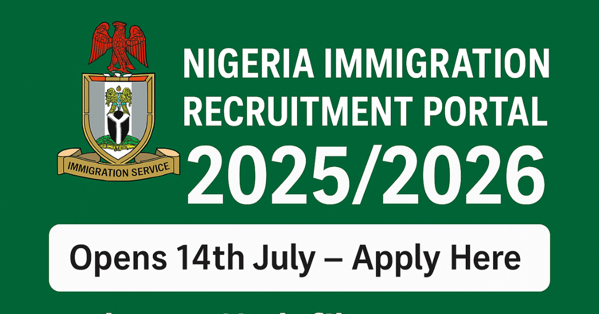 Apply for Nigeria Immigration 2025/2026 at cdcfib.career